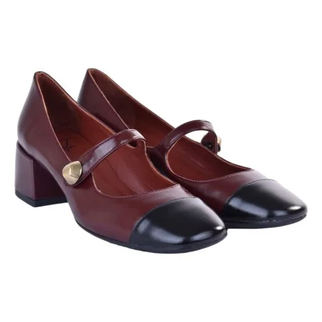 DECOLLETE CON CINTURINO FESTA MATEA BORDEAUX