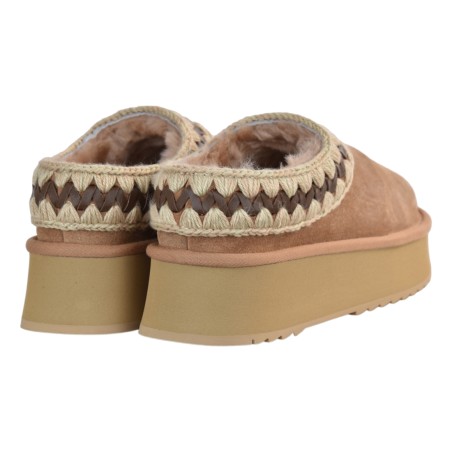 PLATFORM CLOG SUEDE LEATHER MOU MU.FW681009A SAV