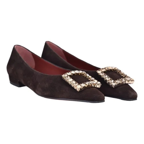 BALLERINA CAMOSCIO CON ACCESSORIO FESTA SOLIEN T.MORO