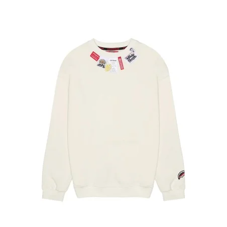 LABEL CREWNECK SPRAYGROUND SP772G IVORY