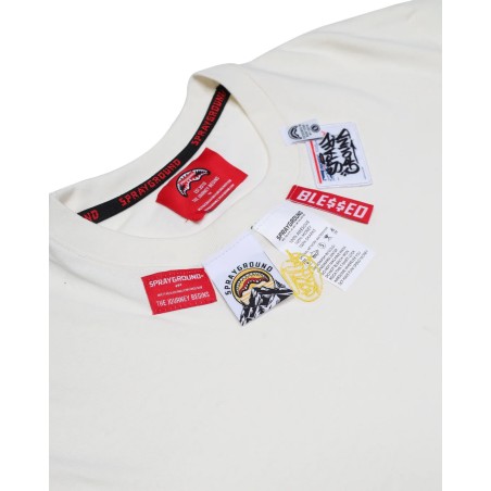 LABEL T-SHIRT SPRAYGROUND SP773 IVORY