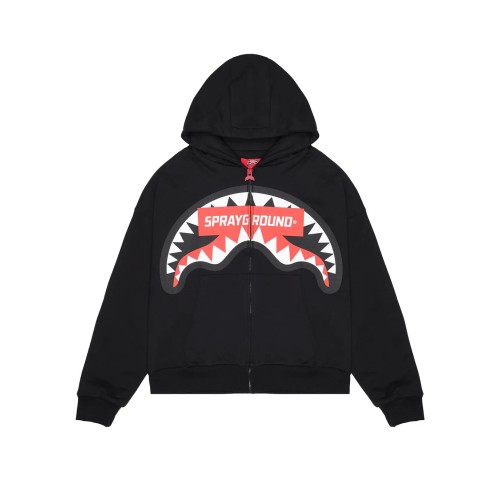 SMASH LOGO FULL ZIP SPRAYGROUND SP785G BLACK