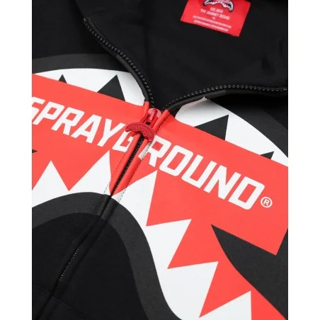 SMASH LOGO FULL ZIP SPRAYGROUND SP785G BLACK
