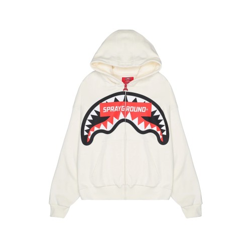 SMASH LOGO FULL ZIP SPRAYGROUND SP785G IVORY