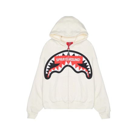 SMASH LOGO FULL ZIP SPRAYGROUND SP785G IVORY