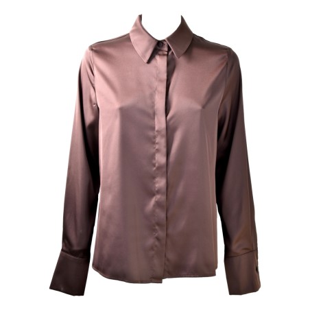 CAMICIA COLLO UOMO RASO SO ALLURE G22019C FONDENTE