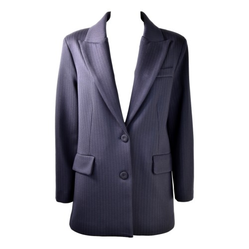 GIACCA BOY GESSATO SO ALLURE V33031C NAVYBLUE