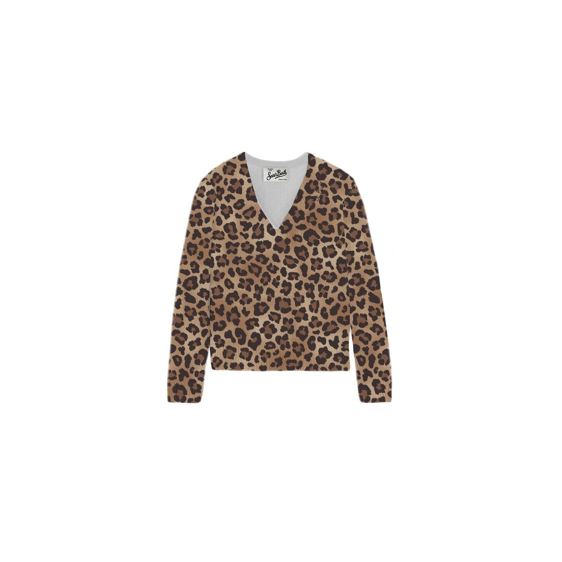 ELARA SWEATER SAND LEOPARD 19 MC2 SAINT BARTH ELA0002 00474I