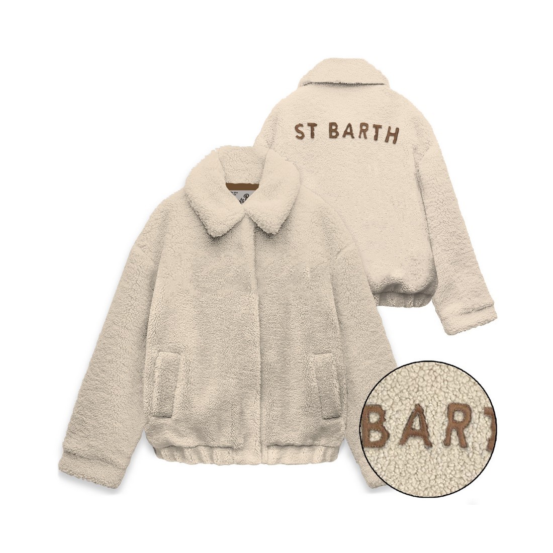 JEANNE TEDDY JACKET SB PATCH10 MC2 SAINT BARTH JNE0001 00162I
