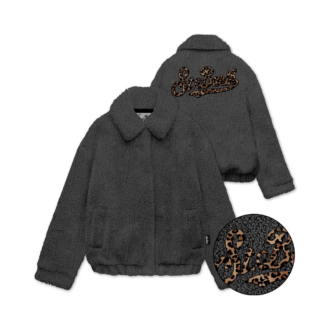 JEANNE TEDDY JACKET SB CLASSIC LEO 00 MC2 SAINT BARTH JNE0001 01233I