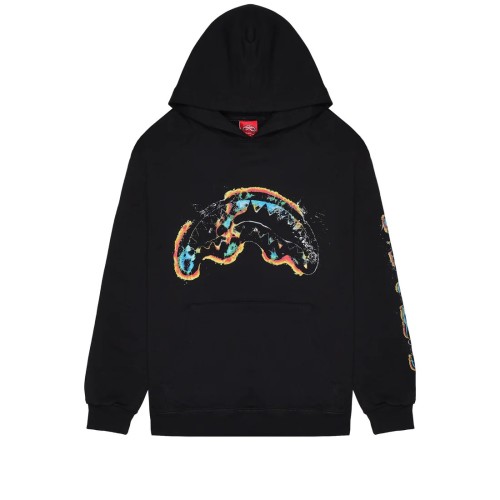 OXIDIZED SHARK HOODIE SPRAYGROUND SP791G BLACK