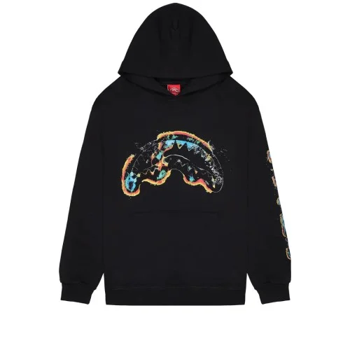 OXIDIZED SHARK HOODIE SPRAYGROUND SP791G BLACK