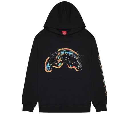 OXIDIZED SHARK HOODIE SPRAYGROUND SP791G BLACK