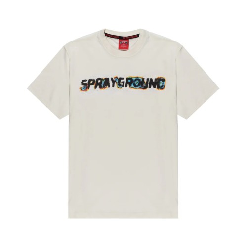 OXIDIZED SHARK T-SHIRT SPRAYGROUND SP793 IVORY