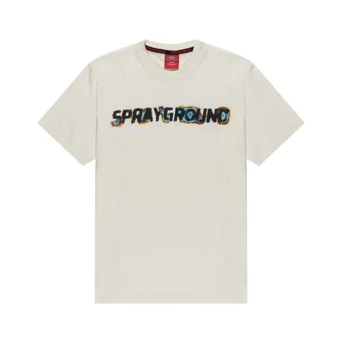 OXIDIZED SHARK T-SHIRT SPRAYGROUND SP793 IVORY