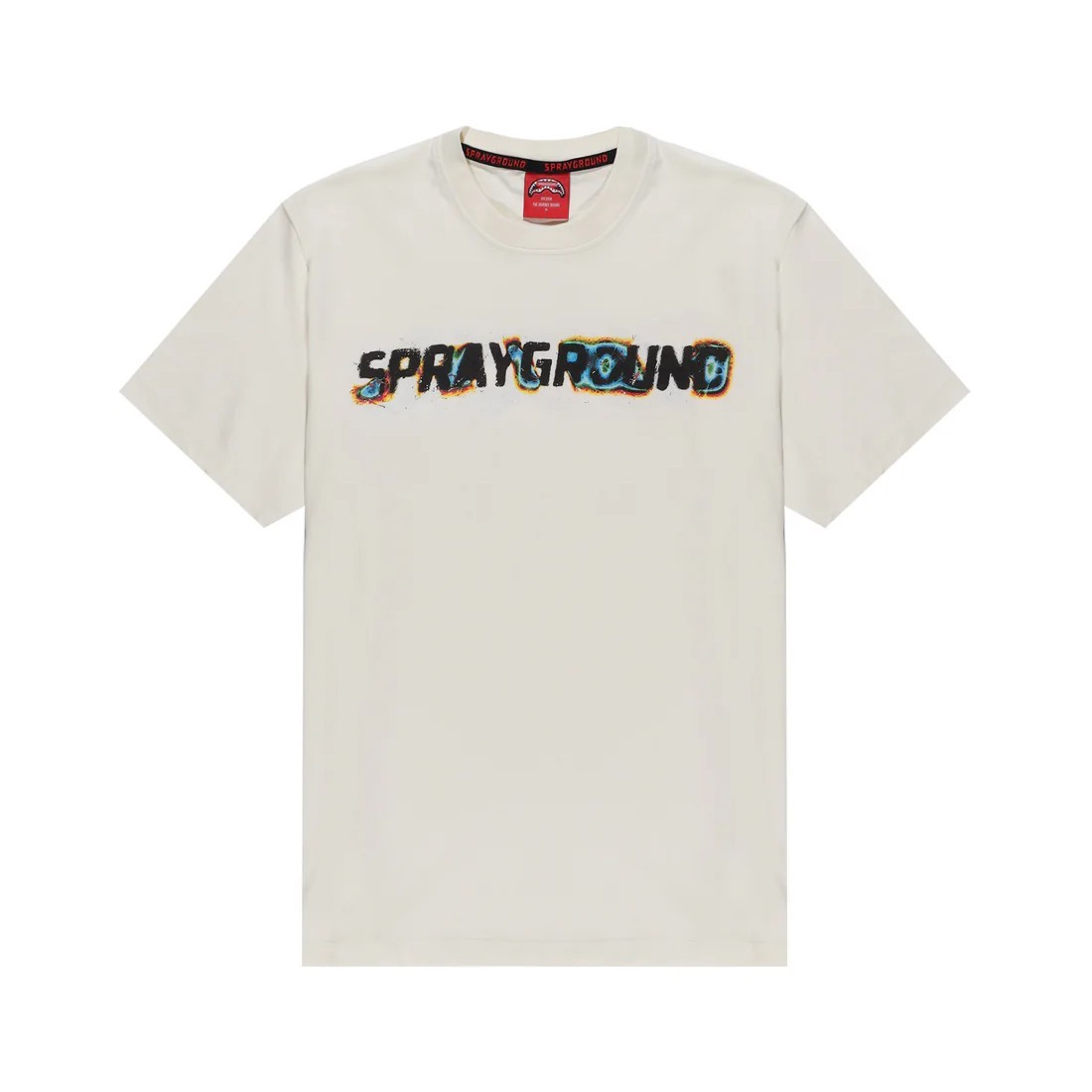 OXIDIZED SHARK T-SHIRT SPRAYGROUND SP793 IVORY