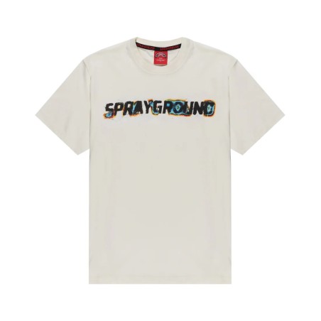 OXIDIZED SHARK T-SHIRT SPRAYGROUND SP793 IVORY
