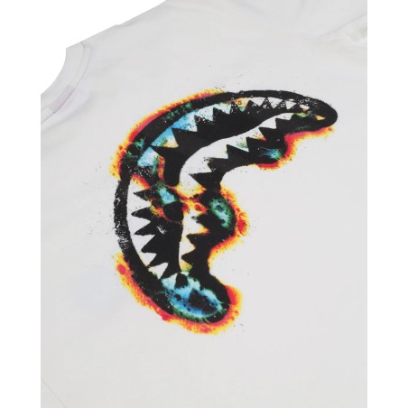 OXIDIZED SHARK T-SHIRT SPRAYGROUND SP793 IVORY