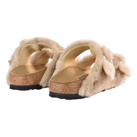 CIABATTA ARIZONA SHEARLING BIRKENSTOCK 1030275 SANDCASTLE