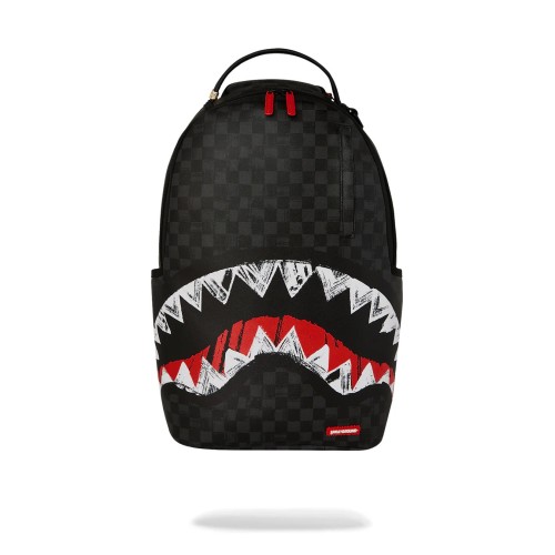 SCRIBBLE SHARK BACKPACK SPRAYGROUND 910B7102NSZ BLK/GREY