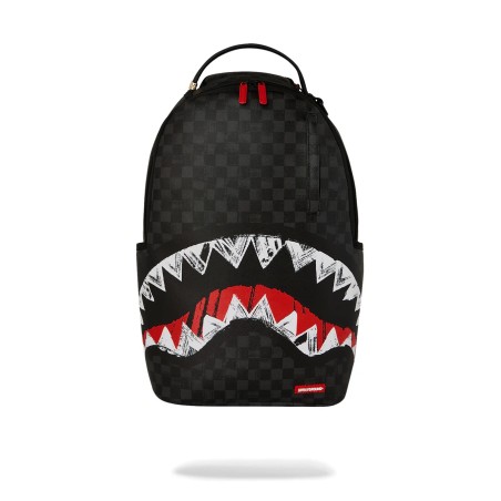 SCRIBBLE SHARK BACKPACK SPRAYGROUND 910B7102NSZ BLK/GREY