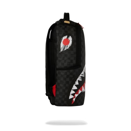 SCRIBBLE SHARK BACKPACK SPRAYGROUND 910B7102NSZ BLK/GREY