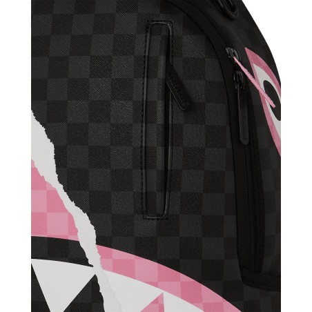 PINK AND BLACK TEAR SIP  BACKPACK SPRAYGROUND 910B7692NSZ BLK/PINK