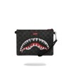 SCRIBBLE SHARK CROSSOVER CLUTCH SPRAYGROUND 910B8229NSZ BLK/GREY