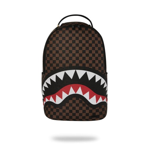 CHECK 2 EMBOSS BACKPACK SPRAYGROUND 910B8232NSZ BROWN