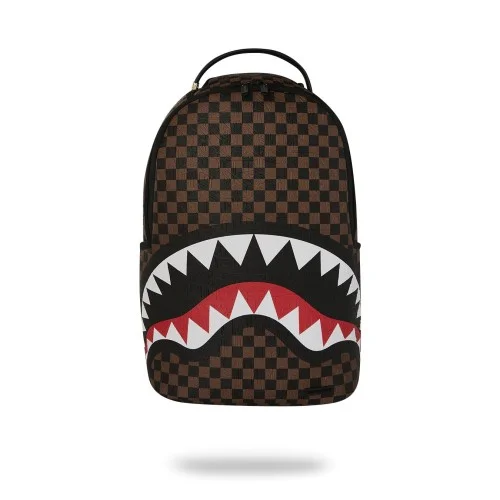 CHECK 2 EMBOSS BACKPACK SPRAYGROUND 910B8232NSZ BROWN