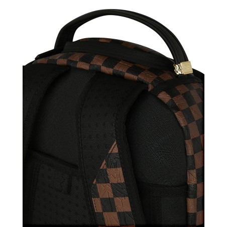 CHECK 2 EMBOSS BACKPACK SPRAYGROUND 910B8232NSZ BROWN