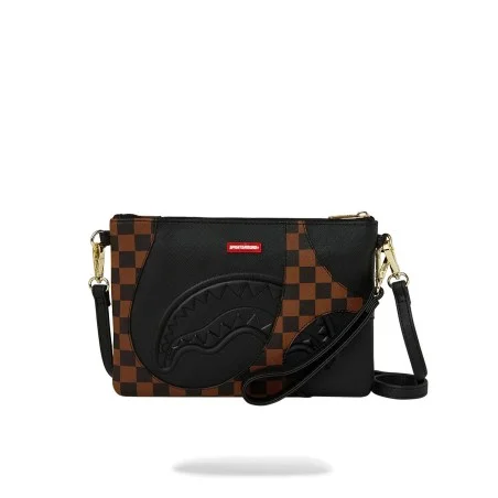 JETSTREAM CROSSOVER CLUTCH SPRAYGROUND 910B8283NSZ BLK/BROWN