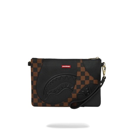 JETSTREAM CROSSOVER CLUTCH SPRAYGROUND 910B8283NSZ BLK/BROWN