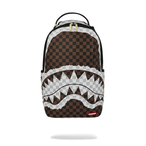 CREAM BROWN TEAR CHECK BACKPACK SPRAYGROUND 910B8290NSZ BROWN