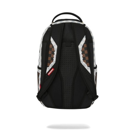 CREAM BROWN TEAR CHECK BACKPACK SPRAYGROUND 910B8290NSZ BROWN
