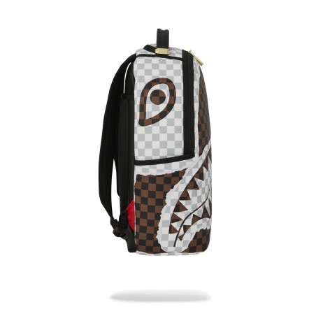 CREAM BROWN TEAR CHECK BACKPACK SPRAYGROUND 910B8290NSZ BROWN
