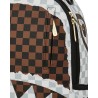CREAM BROWN TEAR CHECK BACKPACK SPRAYGROUND 910B8290NSZ BROWN
