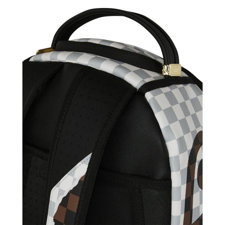 CREAM BROWN TEAR CHECK BACKPACK SPRAYGROUND 910B8290NSZ BROWN