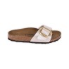 CIABATTA MADRID BIG BUCKLE BIRKO FLOR GRACEFUL BIRKENSTOCK 1015279 PEARL