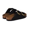 CIABATTA ARIZONA BIG BUCKLE NUBUCK LEATHER BIRKENSTOCK 1023290 BLACK