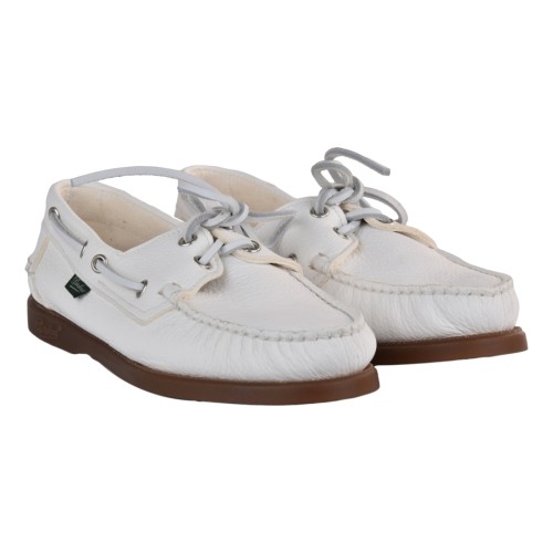 MOCASSINO BARTH MARINE DEERLEATHER PARABOOT 190854 BLANC