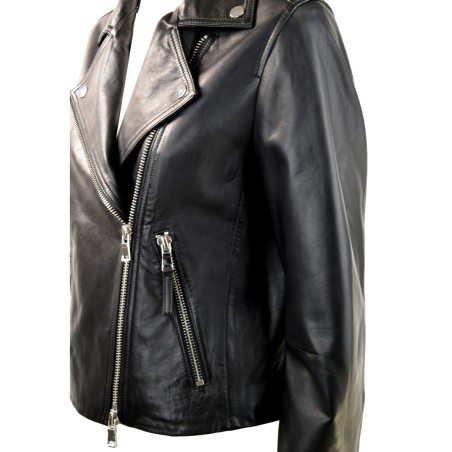 LEATHER JACKET W BULLY 7953 N01