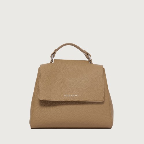 BORSA SVEVA SOFT PICCOLA A MANO ORCIANI B01999_SOF BISCOTTO