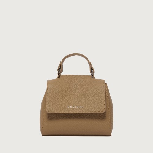 BORSA SVEVA SOFT MINI A MANO ORCIANI B02019_SOF BISCOTTO