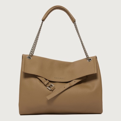 BORSA VENUS SOFT MIDI A SPALLA ORCIANI B02212_SOF BISCOTTO
