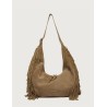 BORSA HOBO PEACH FRINGE ORCIANI B02227_PFG BISCOTTO