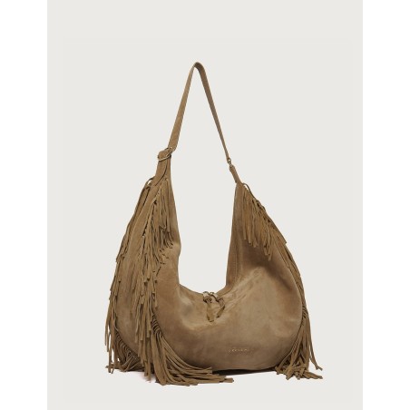 BORSA HOBO PEACH FRINGE ORCIANI B02227_PFG BISCOTTO