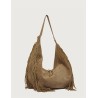 BORSA HOBO PEACH FRINGE ORCIANI B02227_PFG BISCOTTO