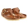 INFRADITO GIZEH BIG BUCKLE OILED LEATHER BIRKENSTOCK 1018745 COGNAC