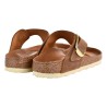INFRADITO GIZEH BIG BUCKLE OILED LEATHER BIRKENSTOCK 1018745 COGNAC